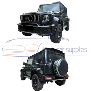 Kits de carrocería de fibra de carbono 2018+ para <span class=keywords><strong>Suzuki</strong></span> <span class=keywords><strong>Jimny</strong></span>, modificación completa al estilo <span class=keywords><strong>Brabus</strong></span>, parachoques delantero y trasero, capó, luces, kit de carrocería - Product Image 3