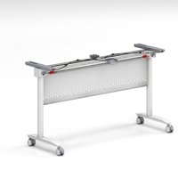 Meubles de bureau pliables modernes Tables de formation modulaires en métal pour le bureau à domicile ou l'école d'étude Meubles de formation des étudiants