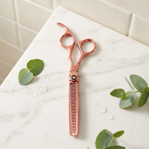 Professional High-quality <b>Hair</b> <b>Thinning</b> <b>Scissors</b> 6CR13 Stainless Steel Blunt Tip Right Handed Medium Handle Custom Teeth Salon - Product Image 3