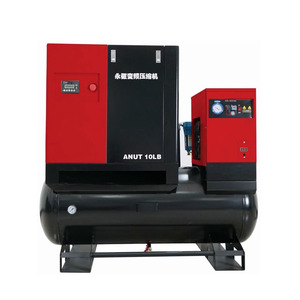 เครื่องอัดอากาศแบบสกรูอุตสาหกรรมทั่วไปคุณภาพสูง 380V 350 ลิตร พร้อมอินเวอร์เตอร์แม่เหล็กถาวร 7.5 กิโลวัตต์ แบบออลอินวัน - Product Image 1