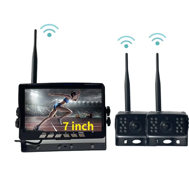 7-inch high-definition LCD screen wireless monitoring system dual-channel synchronous video recording