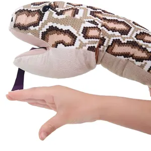 Wholesale Simulation Snake Hand Puppet Lifelike Snake Doll Stuffed Animal Toys Gifts for Kids