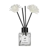 Diffuseur d'ambiance longue durée et durable pour intérieur, parfum Gardénia, pour salle de bain, toilettes, armoire, voiture, fleur en verre, usage domestique et bureau