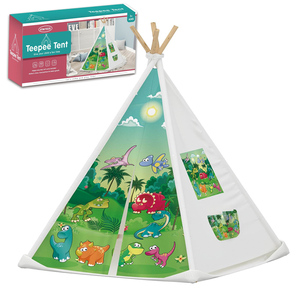 Tente tipi pour enfants, maison de jeu pour enfants, tente tipi pliable pour enfants, tente de <span class=keywords><strong>camping</strong></span> pour enfants, tente tipi dinosaure - Product Image 3