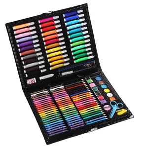 थोक गर्म बिक्री 150 Pcs बहु रंग Crayon मोम रंगीन पेंसिल बच्चों बच्चों के लिए सेट प्लास्टिक कला सेट