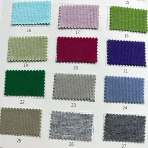 Textile Fabrics Wholesale 250g 53/47 Polyester/cotton Knitted Air Layer Healthy Double Sided Cotton Apparel Fabric