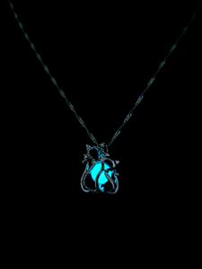 Usine En Gros Lueur Dans Le Noir Perle Lumineuse <span class=keywords><strong>Chat</strong></span> Pendentif Veilleuses <span class=keywords><strong>Collier</strong></span> <span class=keywords><strong>pour</strong></span> Femmes - Product Image 5