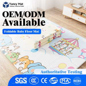 Alfombra de gateo para bebés, gruesa, para uso doméstico, plegable, <span class=keywords><strong>no</strong></span> tóxica, sin olor, ecológica, alfombra de juego para niños - Product Image 1
