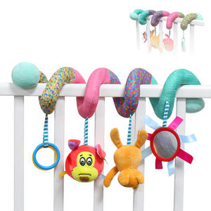 Jouets en peluche doux pour bébé, hochets suspendus, <span class=keywords><strong>poussette</strong></span> en <span class=keywords><strong>spirale</strong></span>, siège de voiture, animaux en peluche - Product Image 4