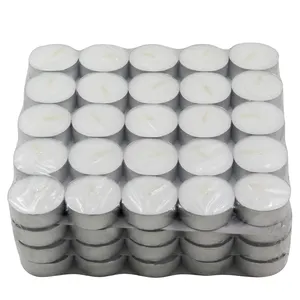 Candele tealight da 12g bianche inodore per la produzione di candele più vendute