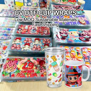 Pegatinas de Transferencia UV DTF de Alta Adhesión para Decoración de Paredes, Puertas, Ventanas y Muebles, Admite Diseños de Logotipos Personalizados, Duraderas y Lavables - Product Image 4