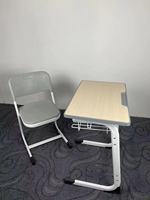 Table de collège moderne mobilier de salle de classe chaise d'école et ensemble de bureau en bois pour étudiants universitaires adultes