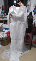 Robes de mariée sirène 2026, ornées de perles, à manches longues, style africain, grande taille, coupe trompette illusion, Vestido De Bodas