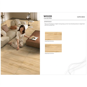 Coster Grey Wood Effect Rustic Glazed Porcelain Tiles 600x1200mm Polished Ceramic Floor <b>Wall</b> Design - Product Image 3