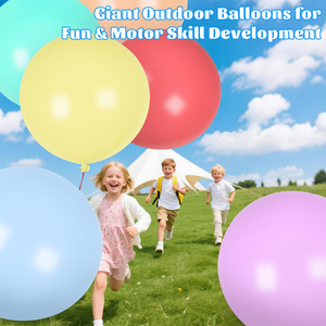 Ballons géants transparents métalliques en gros pour anniversaire, mariage, baby shower, fournitures de fête gonflables, ballons en latex de 36 pouces - Product Image 1