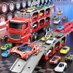 Lungo binario Camiones De Juguete Diecast Cars deformazione catapulta grande camion pista di espulsione pieghevole catapulta camion giocattolo - Product Image 3