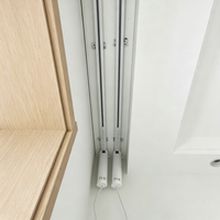 Système de rail de rideau double caché de haute qualité pour la décoration des fenêtres de la maison