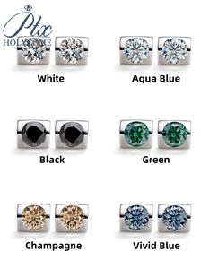 ต่างหูเพชรโมอิสชุบทอง S925 5มม. ลายแองเจิลจูบดีไซน์แบบ VVS - Product Image 4