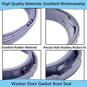 Joint d'étanchéité de porte de lave-linge DC64-02805A compatible avec les machines à laver Samsung, pièce de rechange en caoutchouc - Product Image 2