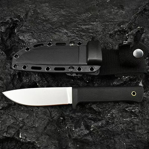 Couteau de chasse en acier CPM-3V de haute qualité et durable, manche en ABS, couteau de camping en plein air, couteau EDC professionnel à lame fixe avec étui - Product Image 2