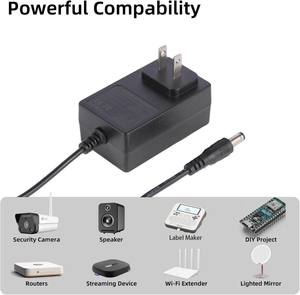 Adaptateur d'alimentation CA CC 9V 2000mA 18W pour bande LED <span class=keywords><strong>Arduino</strong></span> <span class=keywords><strong>UNO</strong></span> R3 Déshumidificateur de placard Routeurs Wifi Adaptateur d'alimentation 9V 2A - Product Image 5