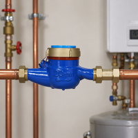 High Precision Multi-Jet Mechanical Water Meter DN15 DN20 DN25 Brass Body Dry/Wet Dial Household Liquid Flow Meter IP68 OEM