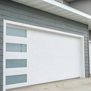 8x8 10x10ft 16x7ft Portes <span class=keywords><strong>de</strong></span> <span class=keywords><strong>garage</strong></span> sectionnelles noires coulissantes motorisées avec fenêtre Finition en bois <span class=keywords><strong>Porte</strong></span> <span class=keywords><strong>de</strong></span> <span class=keywords><strong>garage</strong></span> isolée à rabat - Product Image 2