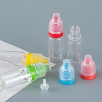 Flacon ovale en plastique PET de 10 ml avec bouchon sécurité enfant pour shampoing, lotion, masque facial et faux cils – Emballage cosmétique vide
