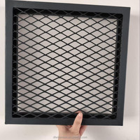 Plaque en métal expansé doré en aluminium, légère, pour grillage intérieur et maille d'aluminium minimaliste