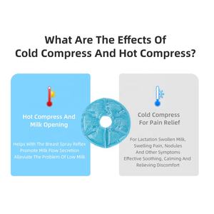 Packs de thérapie mammaire coussinets d'<span class=keywords><strong>allaitement</strong></span> chauds et froids coussinets de gel <span class=keywords><strong>allaitement</strong></span> pack de glace post-partum essentiels pour le soulagement de la douleur des mamelons - Product Image 3