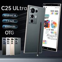 Smartphone Débloqué Ultra Pro 7,3 pouces Double SIM CDMA LTE 16 Go 1 To Écran AMOLED 120 Hz Rapide 65W Processeur Deca-Core 108MP Global