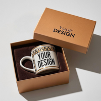 Tasse à café en céramique personnalisée en gros avec logo imprimé pour cadeau publicitaire