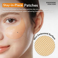 Prix d'usine Marque privée : Hydratant à l'acide hyaluronique, Patchs anti-rides en poudre cristalline, Masque patch pour les yeux au glutathion