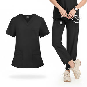 ชุดเครื่องแบบทางการแพทย์ที่หรูหราพร้อมผ้ายืดระบายอากาศมีกระเป๋าที่ใช้งานได้หลากหลายและสวมใส่สบายตลอดทั้งวัน - Product Image 5