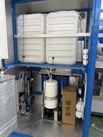 Station d'approvisionnement en eau communautaire 800 GPD, machine à osmose inverse, distributeur d'eau pure, SDK, auto-nettoyage, filtration UV/ozone