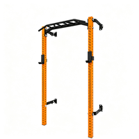 Support mural pliable en acier inoxydable pour squats, entraînement de force des bras et de la poitrine, usage domestique et commercial