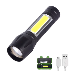 Lampe torche <span class=keywords><strong>LED</strong></span> COB 3W USB Micro Zoom de poche <span class=keywords><strong>Mini</strong></span> Q5 <span class=keywords><strong>Rechargeable</strong></span> - Product Image 3