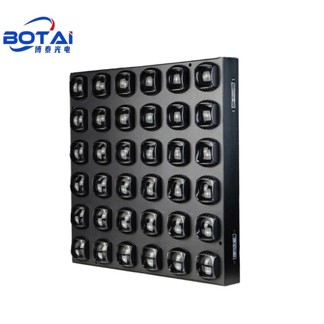 BOTAI 36x8W LED Matrix Panel Light 288W Economic Stage Lighting DMX512 Control IP20 Waterproof for Stage/Bar Use