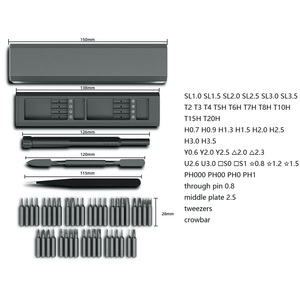 Bộ Tua Vít Từ Tính 44 Trong 1, Bộ Công Cụ Tuốc Nơ Vít Đa Năng Máy Tính Xách Tay Máy Tính PC Kèm Vỏ Nhôm - Product Image 4