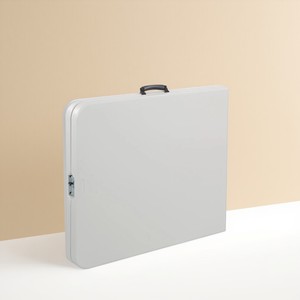 Bán Buôn Giá Rẻ Giá Bán Ngoài Trời Vườn Có Thể Xếp Chồng Nhà Hàng Ăn Uống Nhựa Trắng HDPE Gấp Bảng Cho Đảng - Product Image 4