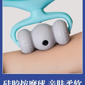 Neck Massager Shoulder Kneading Device USB Rechargeable Lithium Battery Pink 6 Magnetic Wheels Cervical Spine Relief - Product Image 5