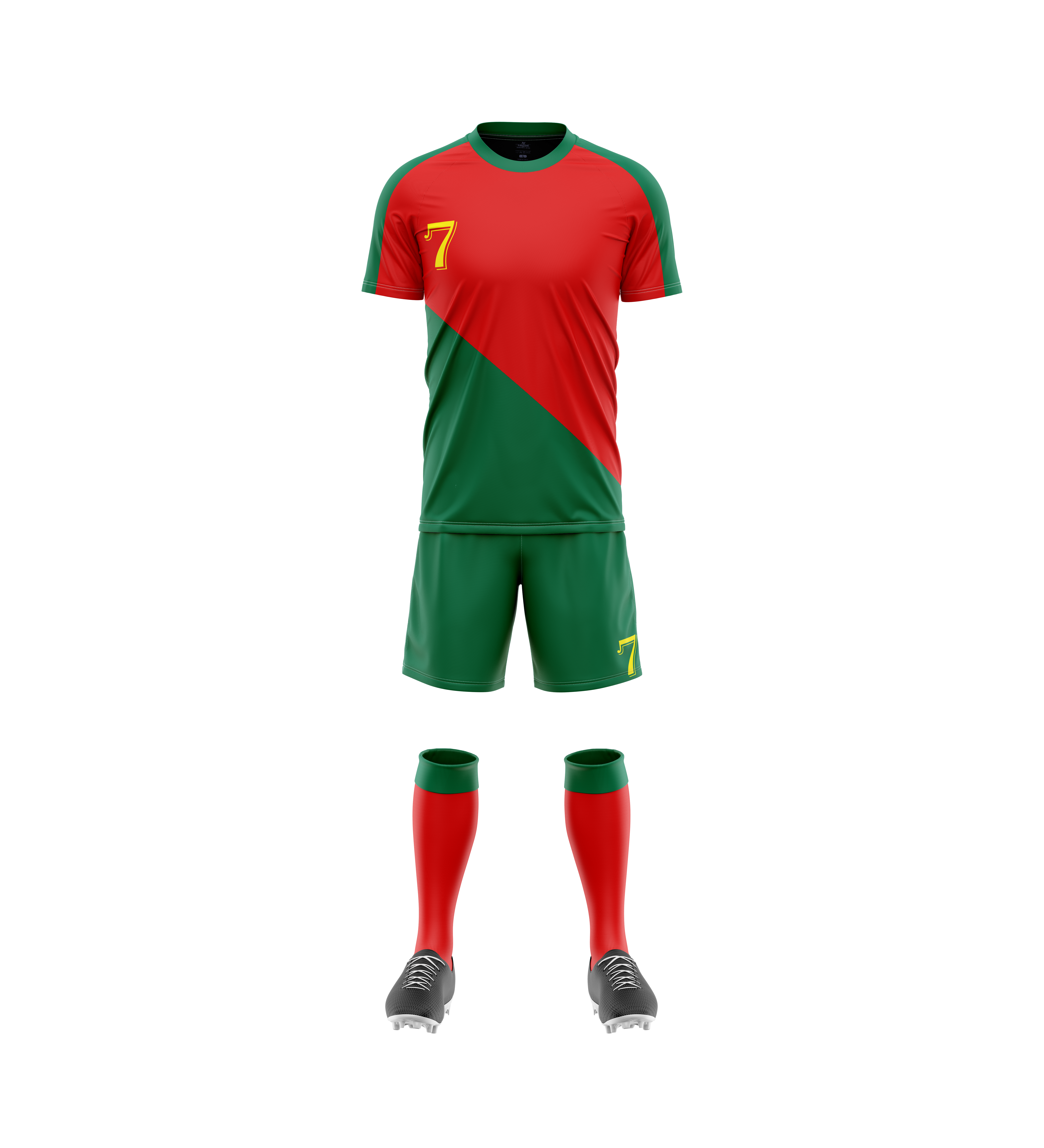 Version rouge et verte devant