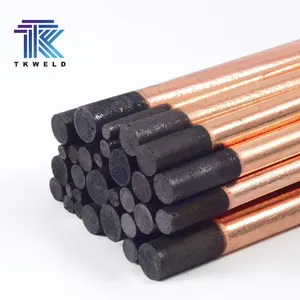 TKweld DC Copper Coated Round Graphite Rod Round Carbon Arc Gouging Electrode