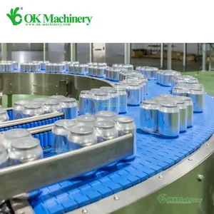 Pequeña industria automática botella de lata de aluminio lata superior lata Gas té jugo cerveza llenado enlatado máquina de sellado maquinaria equipo línea