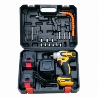 Perceuse à percussion sans fil 21V de qualité industrielle, batterie lithium-ion, tournevis électrique, ensemble d'outils électriques, 700-1300 Nm max, 2700