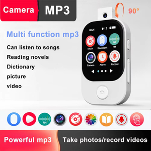 Rotatable Camera MP3 MP4 Player Portable Touch Screen Music Player with Speaker BT 5.4 Voice Recorder Student <b>Audio</b> <b>Device</b> - Product Image 6