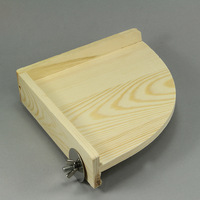 Grand support d'oiseau de planche à sauter de perroquet de triangle avec l'accessoire essentiel de conception unique pour la cage d'oiseau