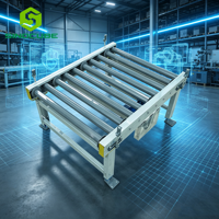 Convoyeur à rouleaux motorisé modulaire Sinocube, moteur 0,37 kW, résistant à l'huile, contrôle de vitesse variable, roulements scellés durables pour l'usine