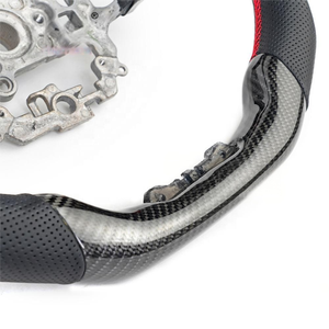 พวงมาลัยคาร์บอนไฟเบอร์แท้คุณภาพสูงสำหรับรถยนต์ฮอนด้า ซีวิค ไทป์ อาร์ เจน 11 ปี <span class=keywords><strong>2022</strong></span>+ รุ่น 3 รันเนอร์ สไตล์สปอร์ต - Product Image 4