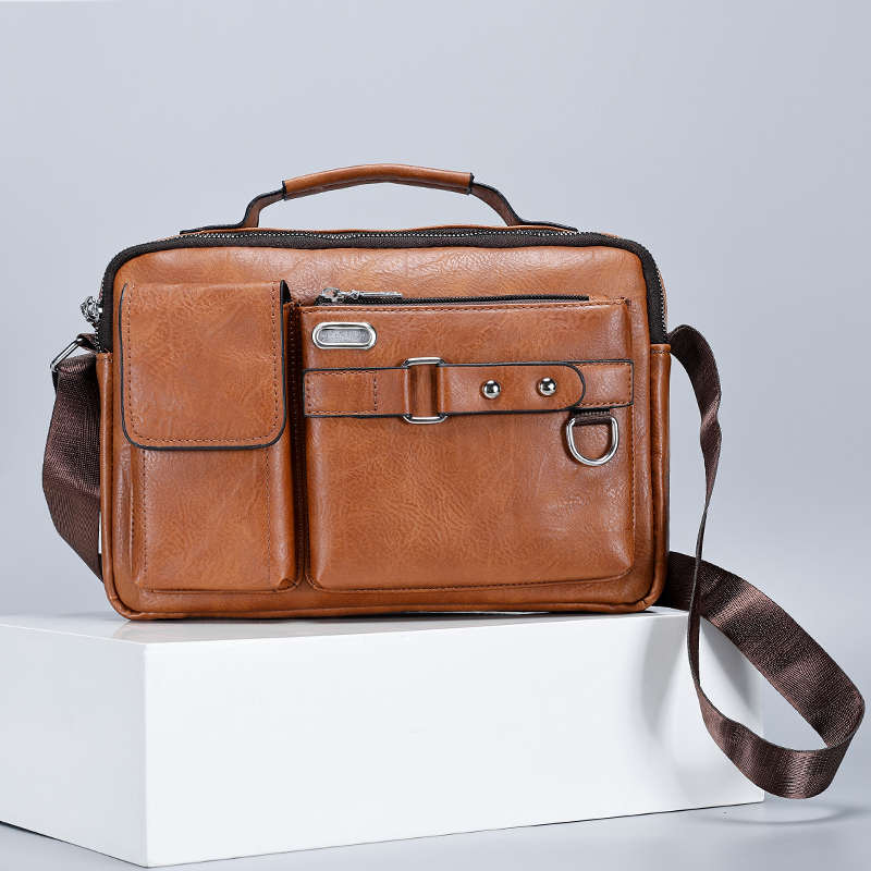Sling Bag for Men Leather Crossbody
